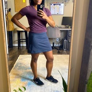 Athleta skort size S/XS heather gray with side zipper